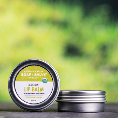 Organic Lip Balm - Aloe Mint .5 fl oz-2