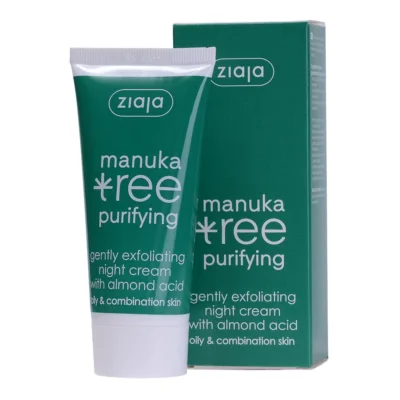 Ziaja manuka tree purifying gently exfoliating night cream with mandelic acid oily & combination skin50ml